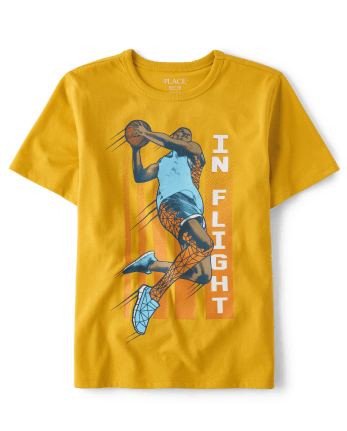 Boys Basketball Player Graphic Tee