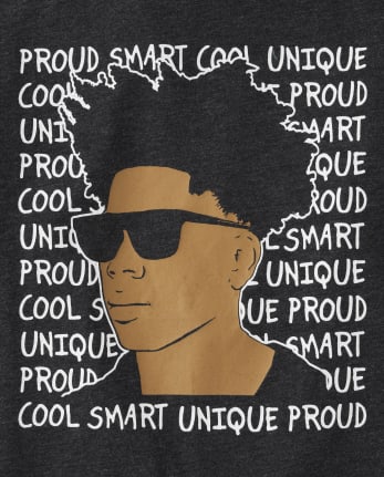 Camiseta con gráfico Cool Smart Proud para niños