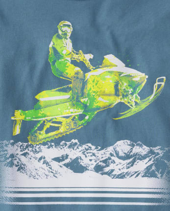 Boys Snowmobile Graphic Tee
