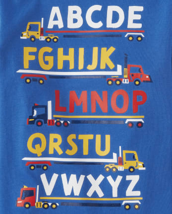 Baby And Toddler Boys Alphabet Graphic Tee
