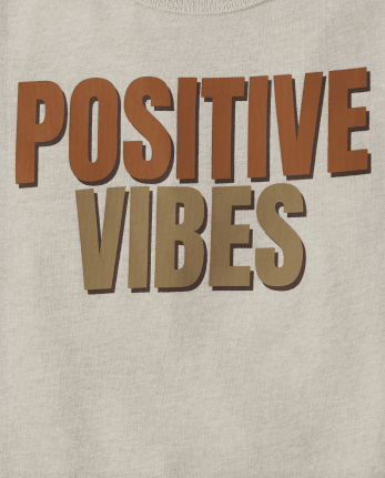 Baby And Toddler Boys Positive Vibes Graphic Tee