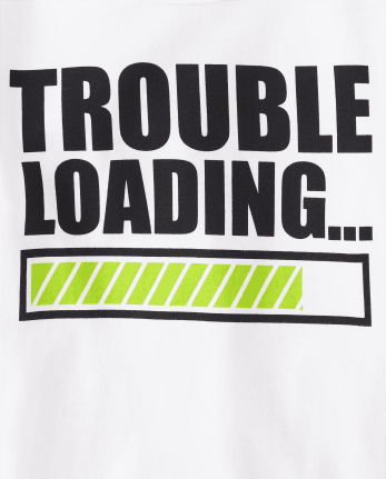 Baby And Toddler Boys Trouble Loading Graphic Tee