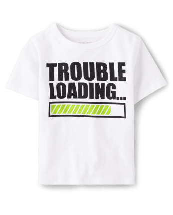 Baby And Toddler Boys Trouble Loading Graphic Tee
