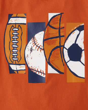 Baby And Toddler Boys Sports Balls Graphic Tee
