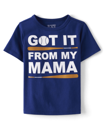 Baby And Toddler Boys Baseball Mama Graphic Tee