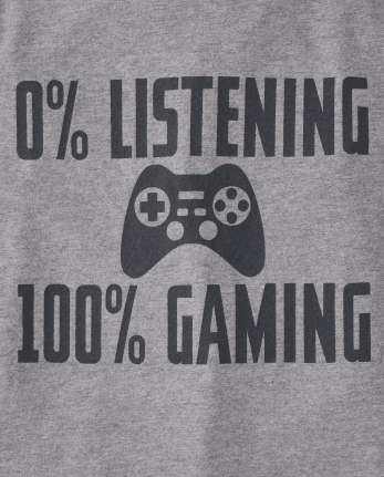 Camiseta con gráfico de juegos para niños