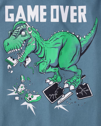 Camiseta con gráfico Game Over Dino para niños