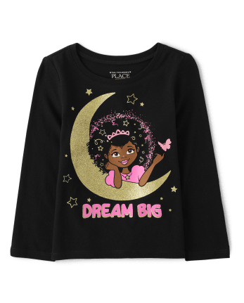 Baby And Toddler Girls Dream Big Graphic Tee