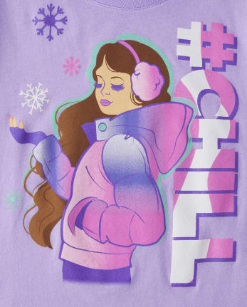 Girls Chill Graphic Tee