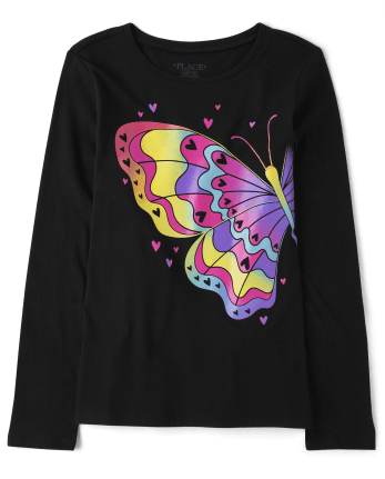 Girls Butterfly Graphic Tee
