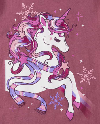 Girls Unicorn Hoodie - Long Sleeve Pullover Sweatshirt With Pocket For Kids & Tweens (6-12 Years)