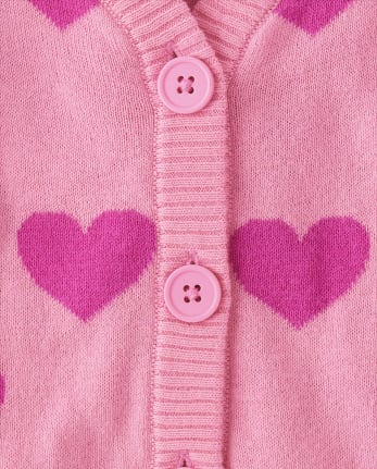 Girls bright pink cardigan shop