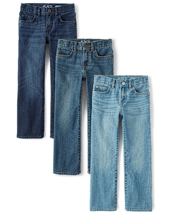 Boys Bootcut Jeans 3-Pack