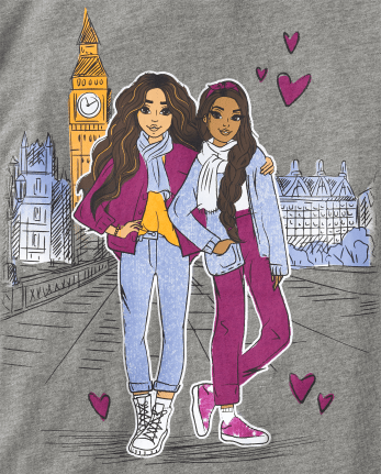 Girls Traveling Besties Graphic Tee