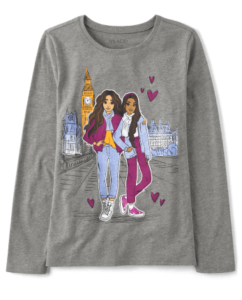 Girls Traveling Besties Graphic Tee