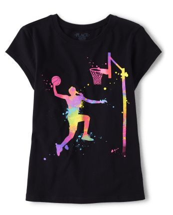 Girls Basketball Graphic Tee