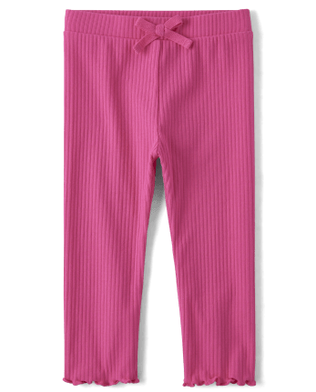 Toddler Girls Ribbed Leggings