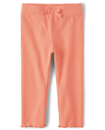 Toddler Girls Ribbed Leggings