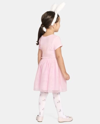 Robe tutu en maille lapin pour petites filles