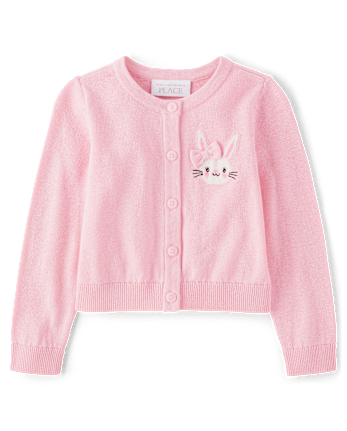 Toddler Girls Bunny Cardigan
