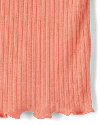 Toddler Girls Ribbed Flutter Top