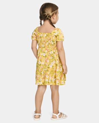 Toddler Girls Mommy And Me Floral Ruffle Dress