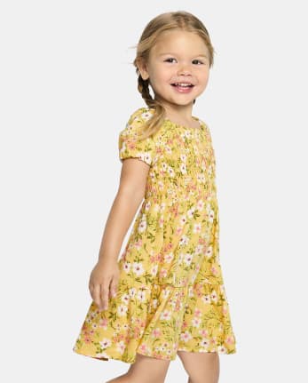 Toddler Girls Mommy And Me Floral Ruffle Dress
