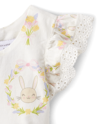 Toddler Girls Bunny Ruffle Dress