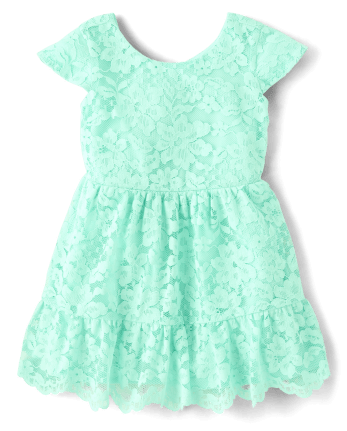 Toddler Girls Mommy And Me Lace Ruffle Dress
