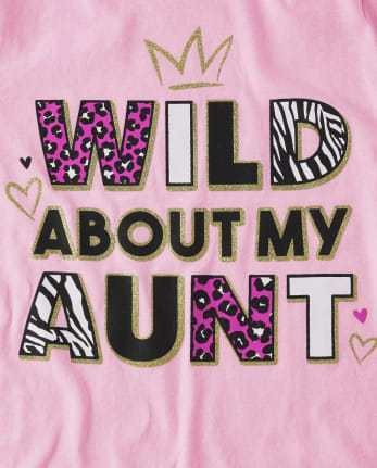 Camiseta gráfica Girls Wild About My Aunt