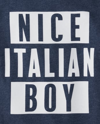 Baby And Toddler Boys Nice Italian Boy Graphic Tee