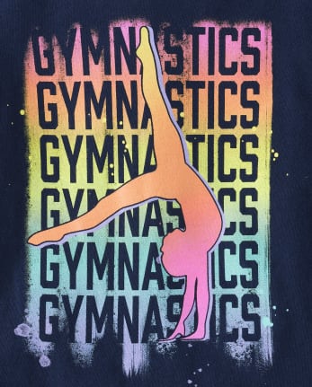 Baby And Toddler Girls Gymnastics Graphic Tee
