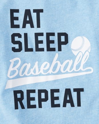 Eat Sleep Hit Bombs Graphic Tshirt for Kids, Baseball Game Graphic