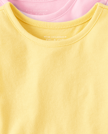 Lot de 6 t-shirts asymétriques pour petites filles