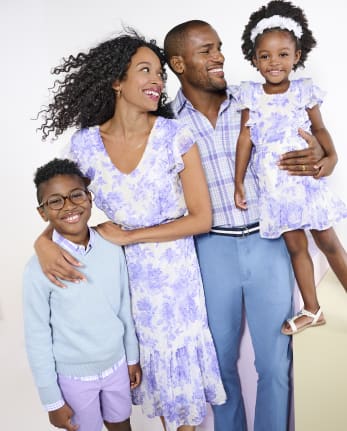 Womens Mommy And Me Floral Tiered Dress