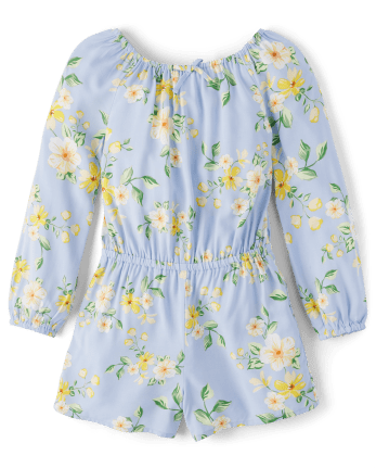 Girls Floral Romper