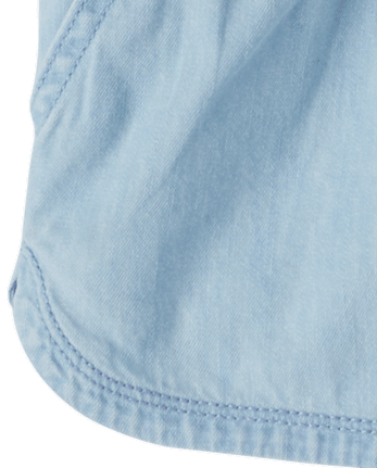 Shortssin cordones de cambray para niña