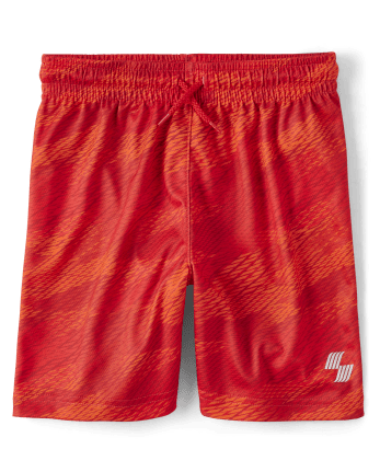 Boys Print Mesh Performance Basketball Shorts