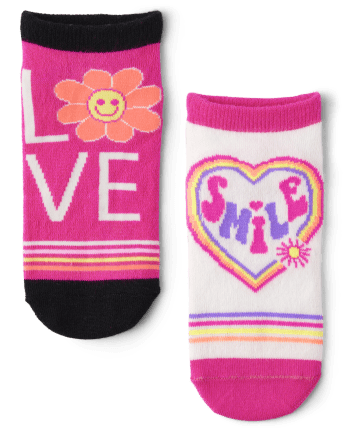 Paquete de 10 calcetines tobilleros Smile para niñas