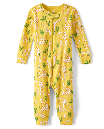 Unisex Baby And Toddler Giraffe Snug Fit Cotton One Piece Pajamas