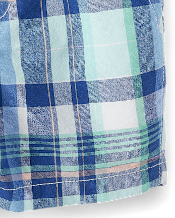 Shorts chino à carreaux pour bébés et petits garçons