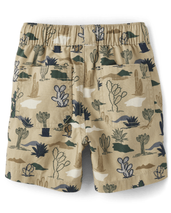 Baby And Toddler Boys Print Pull On Jogger Shorts