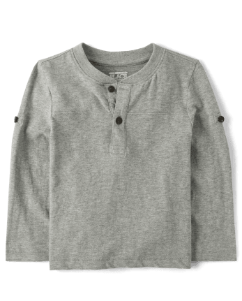 Baby And Toddler Boys Long Sleeve Henley Top | The Children's Place - H ...