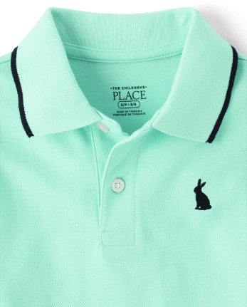 Polo de piqué conejito para niño