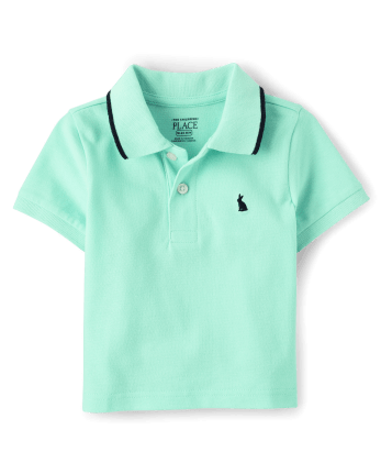 Polo de piqué con forma de conejito para bebés y niños pequeños