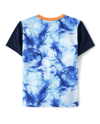 Boys Marble Colorblock Performance Top