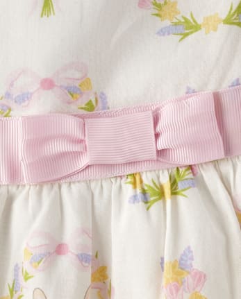 Baby Girls Easter Sleeveless Bunny Woven Ruffle Dress SIMPLYWHT The Children s Place