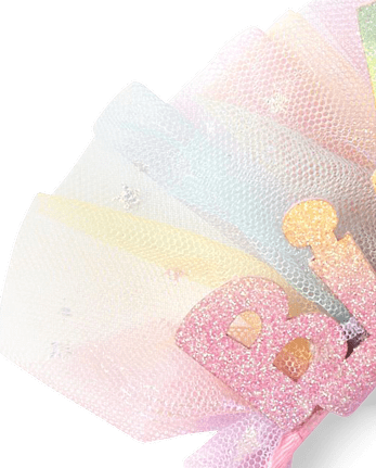 Bandeau arc-en-ciel joyeux anniversaire pour filles