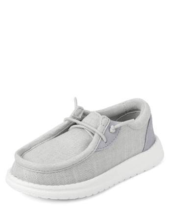 Toddler Boys Slip On Canvas Deck Shoes