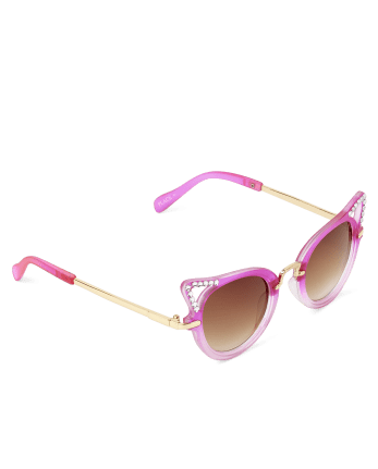 Girls Rhinestone Cat Eye Sunglasses